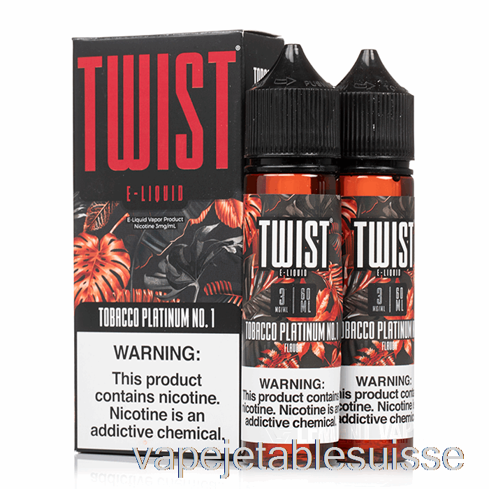 Vape Suisse Tabac Platine No. 1 - E-liquide Twist - 120ml 12mg